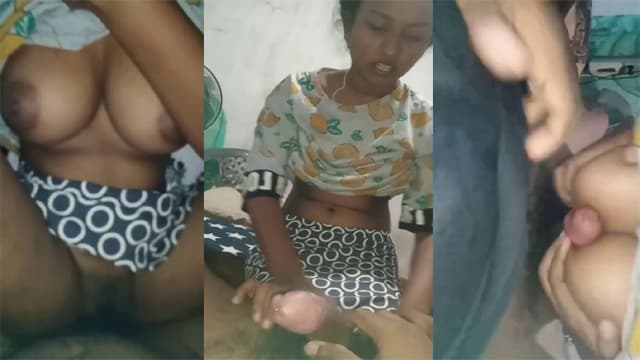 Lankan GF Big Tits – Hard Titjob BF MMS